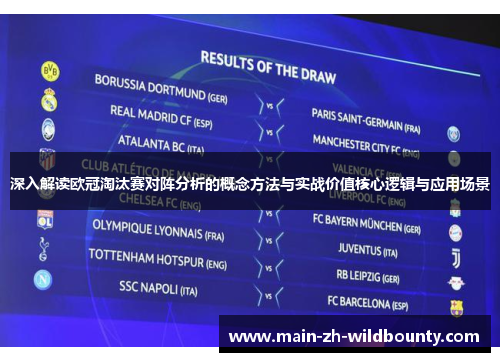 深入解读欧冠淘汰赛对阵分析的概念方法与实战价值核心逻辑与应用场景 深入解读欧冠淘汰赛对阵分析的概念方法与实战价值核心逻辑与应用场景